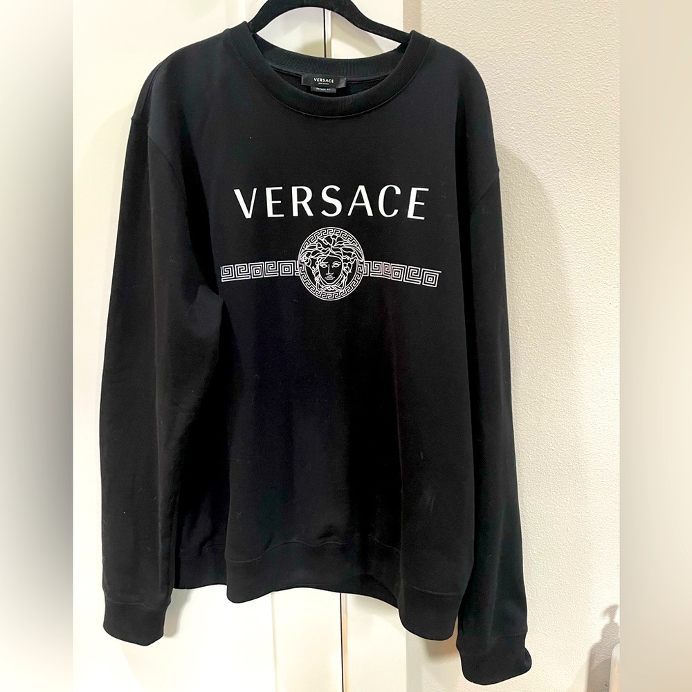 Versace Crew Neck Logo Sweatshirt